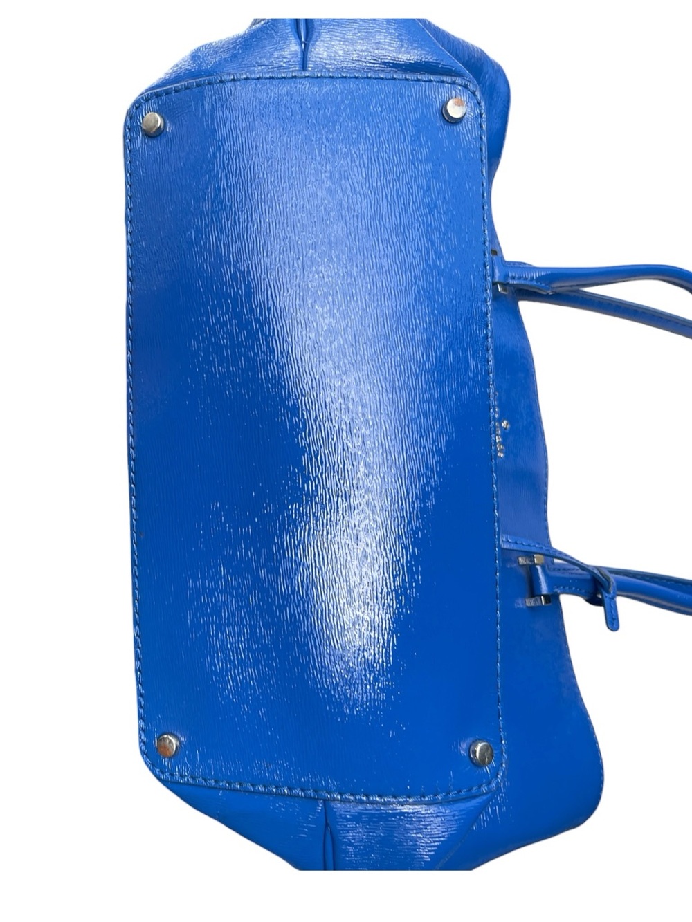 kate spade Blue Patent Leather Tote - Picture 6 of 13